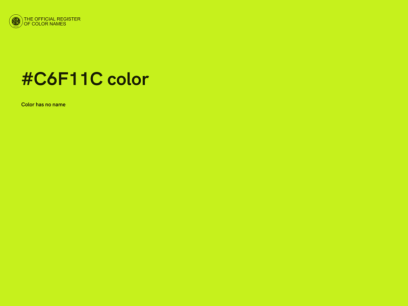 #C6F11C color image