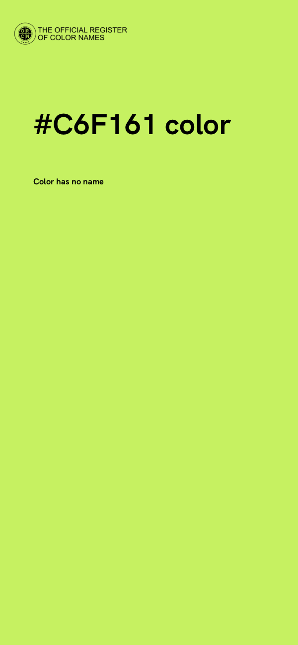 #C6F161 color image