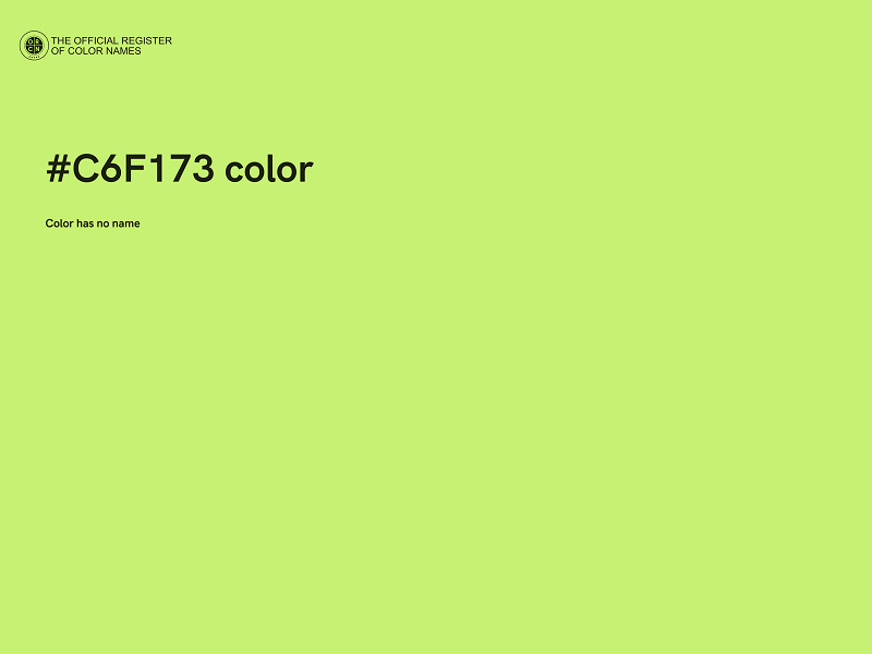 #C6F173 color image