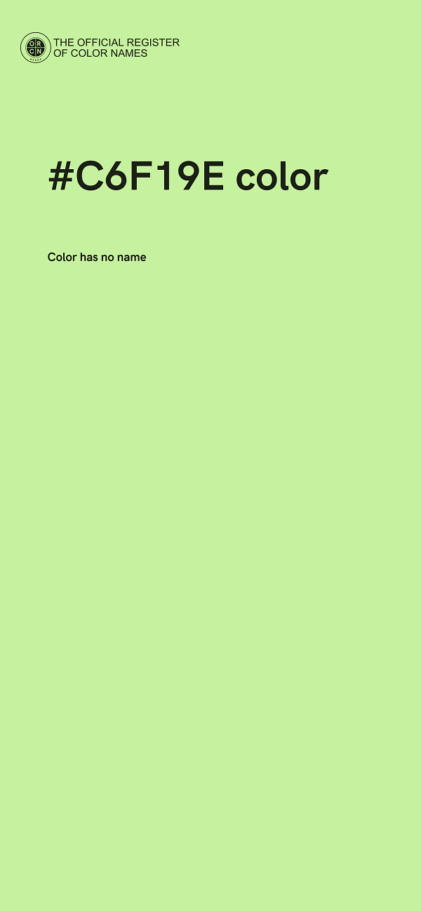 #C6F19E color image