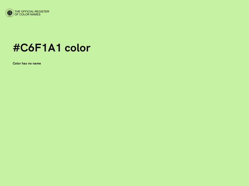 #C6F1A1 color image
