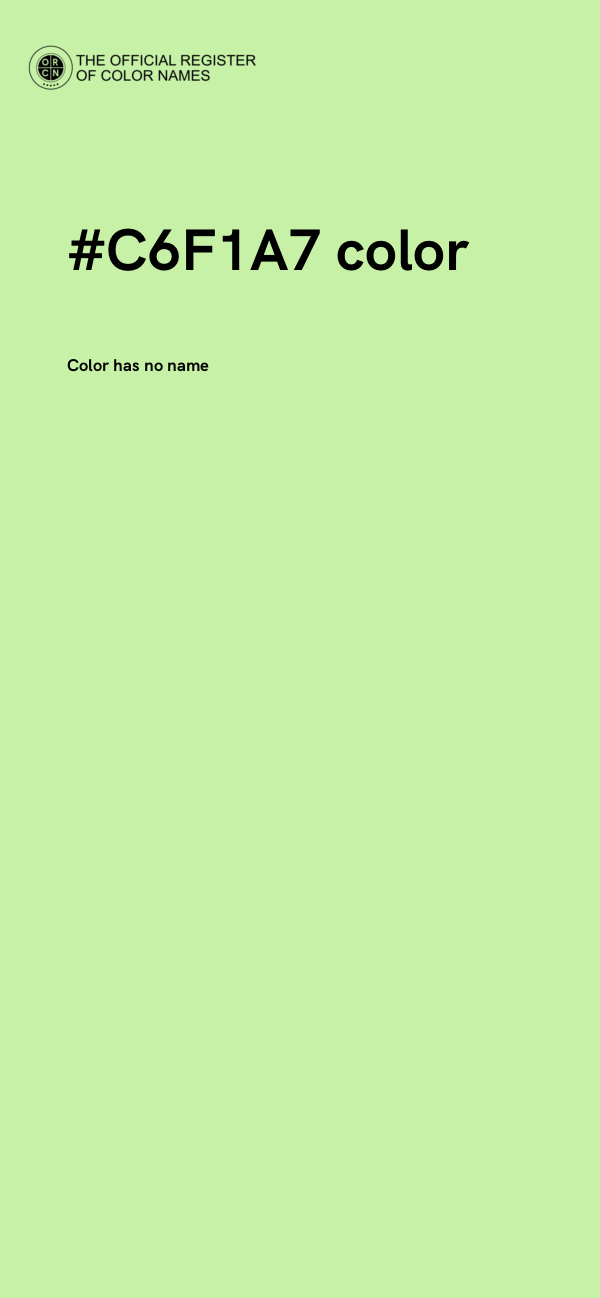 #C6F1A7 color image