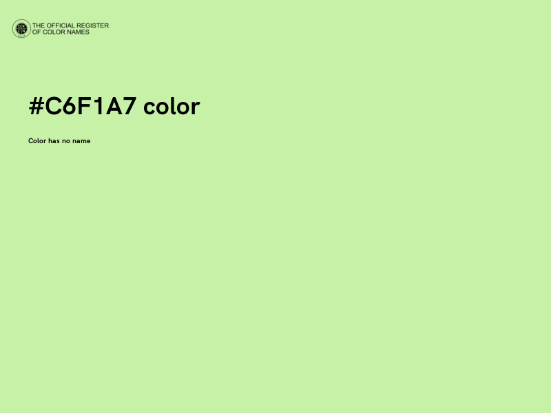 #C6F1A7 color image