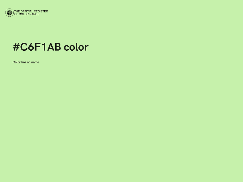 #C6F1AB color image