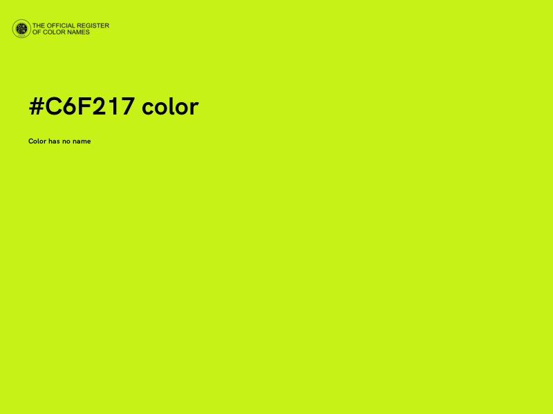 #C6F217 color image