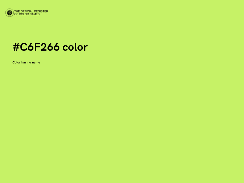 #C6F266 color image