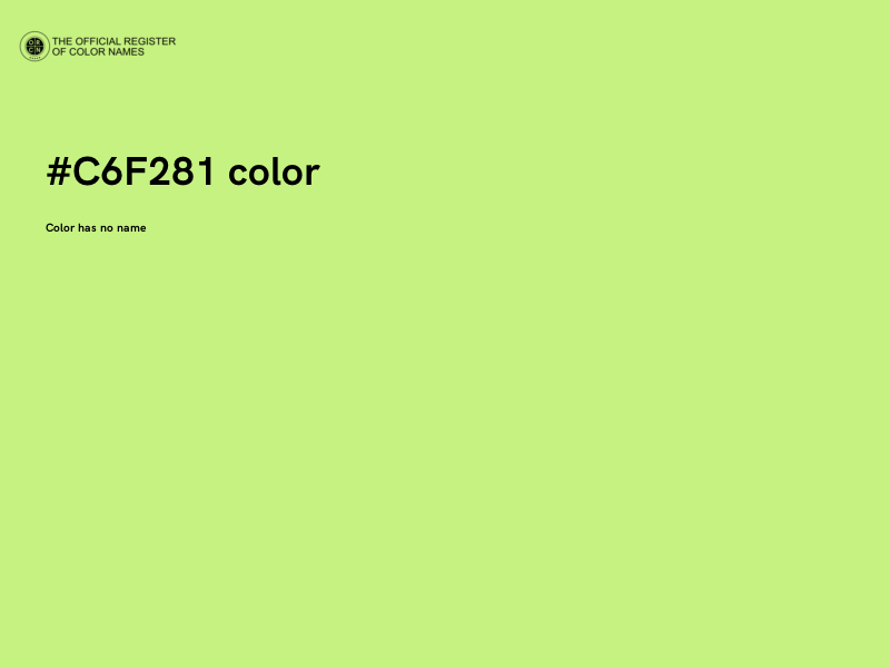 #C6F281 color image