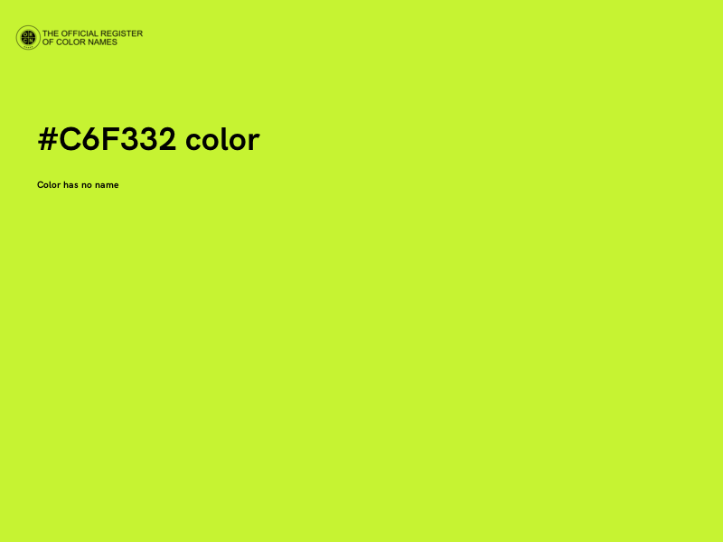 #C6F332 color image
