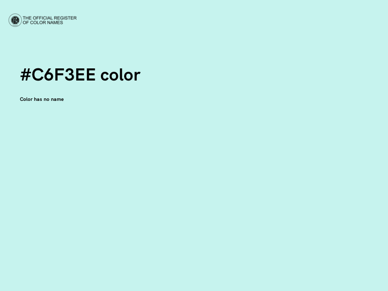 #C6F3EE color image