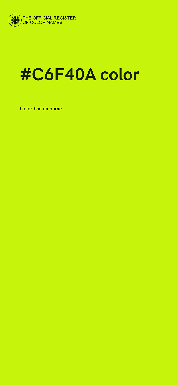 #C6F40A color image