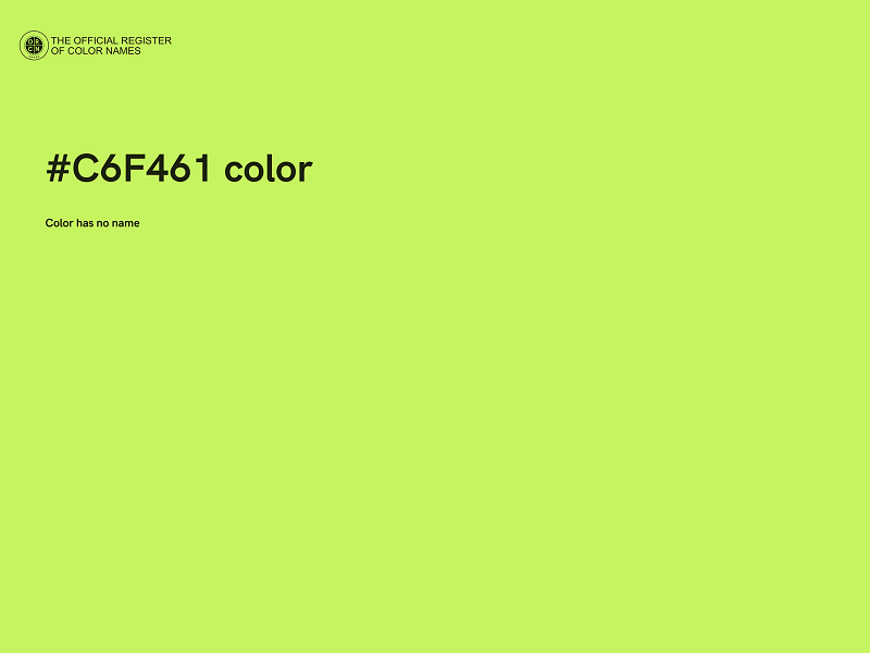 #C6F461 color image