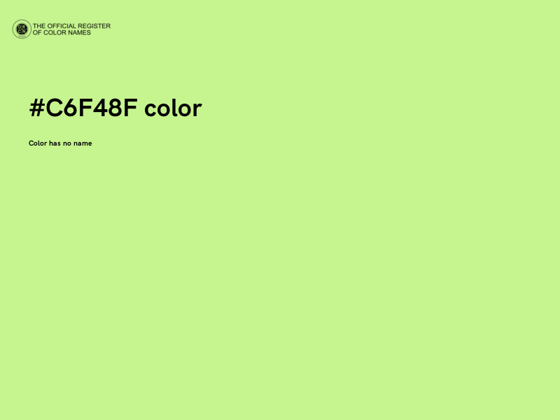 #C6F48F color image