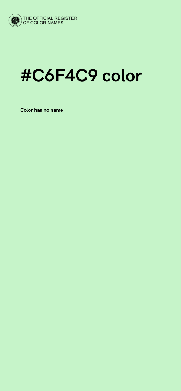 #C6F4C9 color image