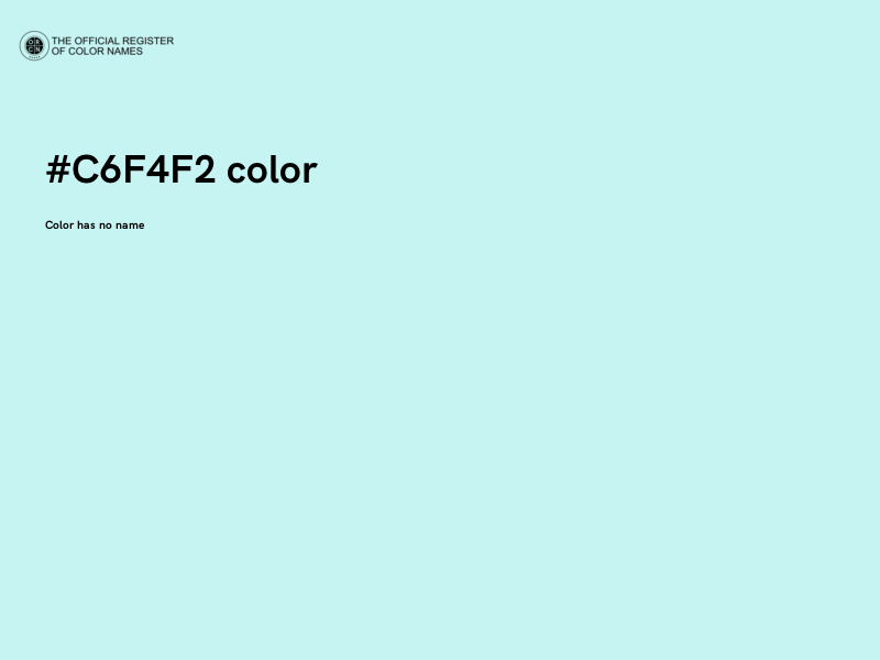 #C6F4F2 color image