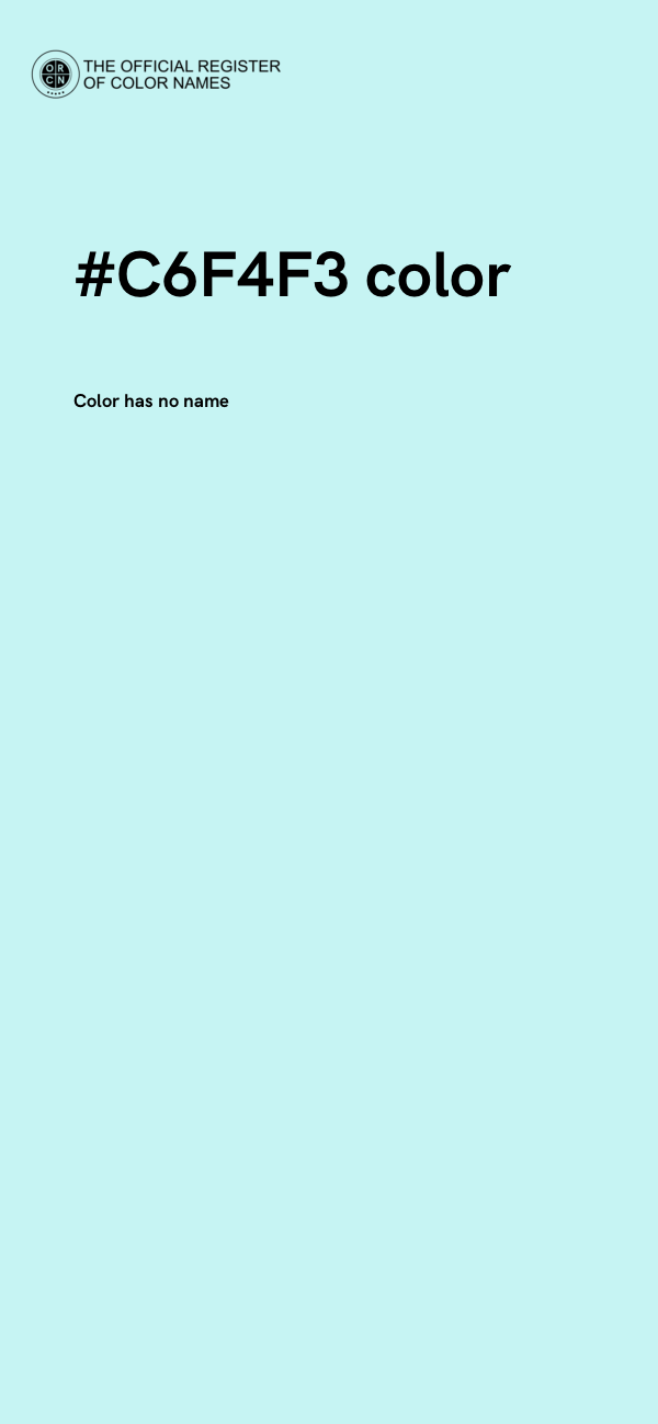 #C6F4F3 color image