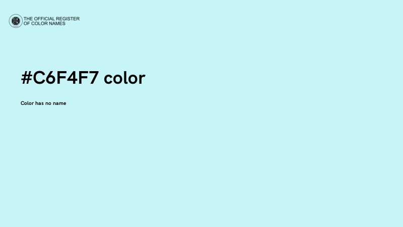 #C6F4F7 color image