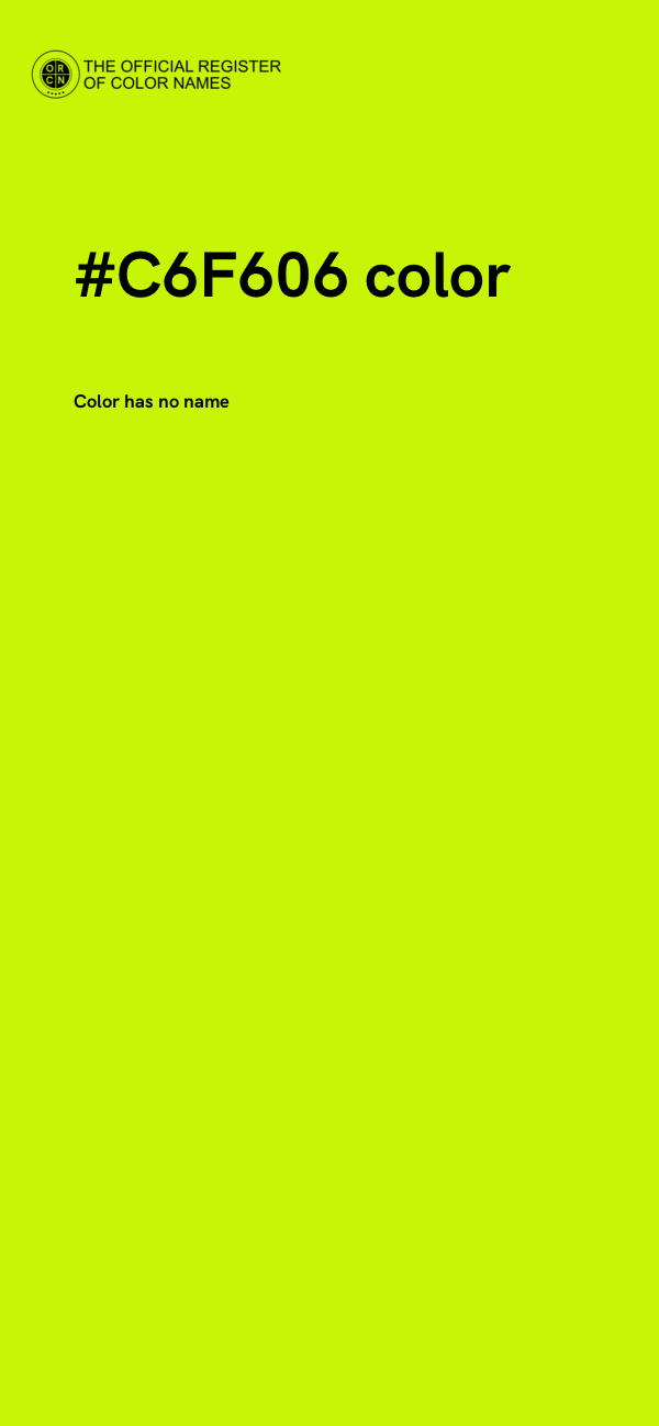 #C6F606 color image