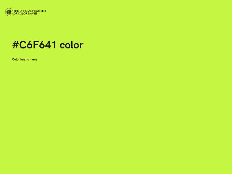 #C6F641 color image