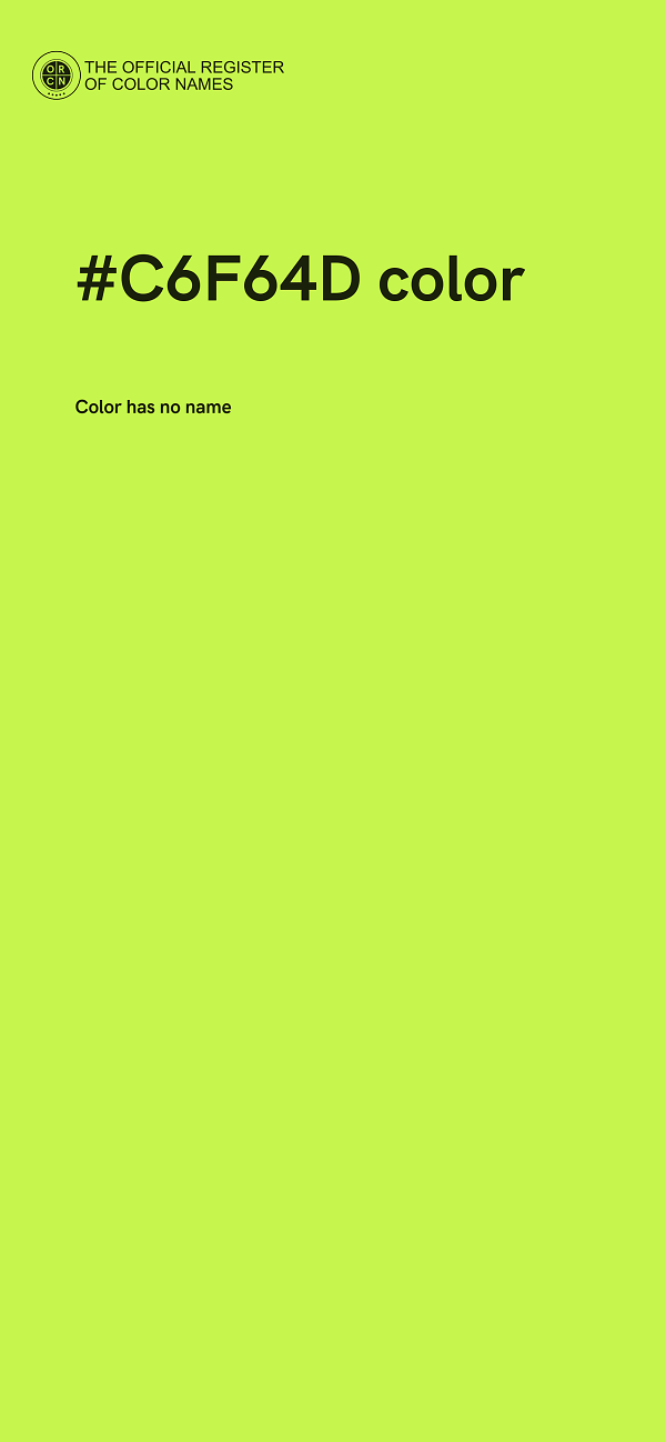 #C6F64D color image