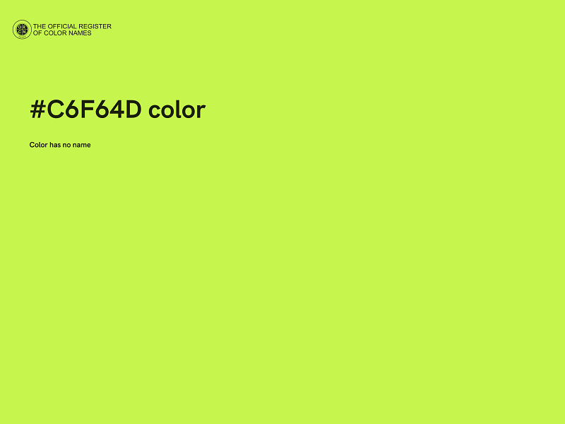 #C6F64D color image
