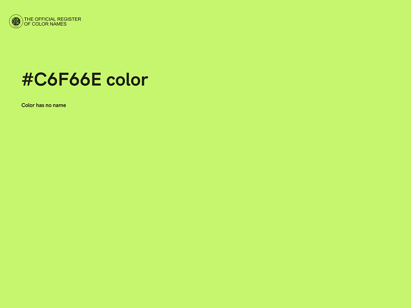 #C6F66E color image