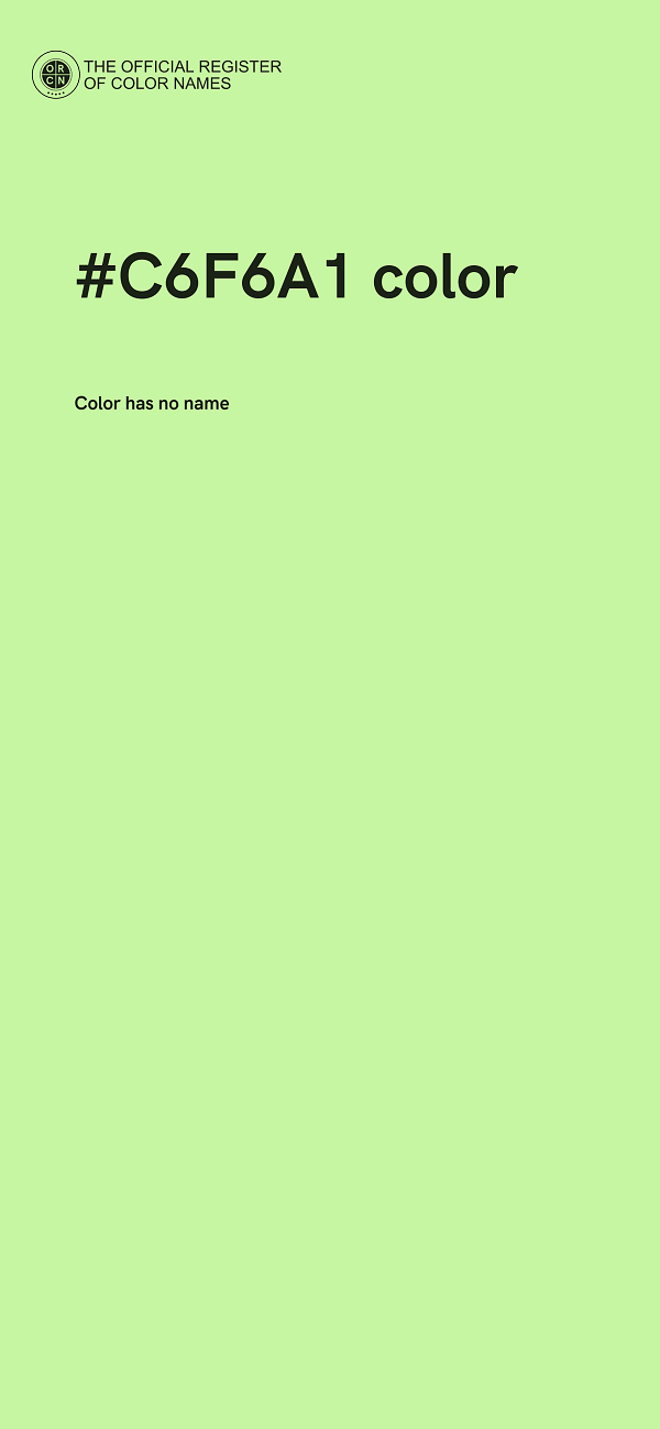 #C6F6A1 color image