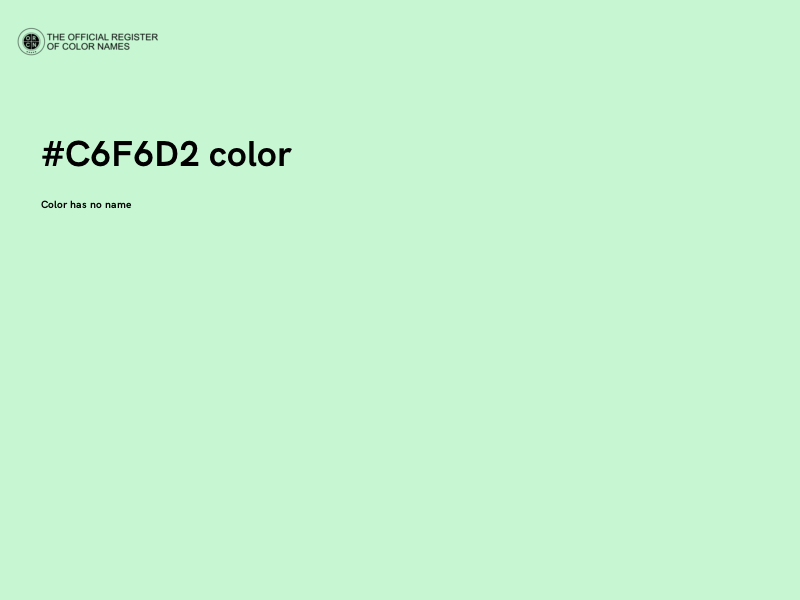 #C6F6D2 color image
