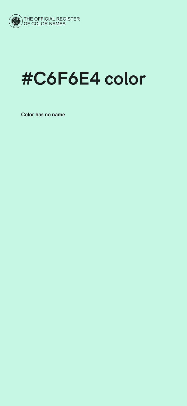 #C6F6E4 color image