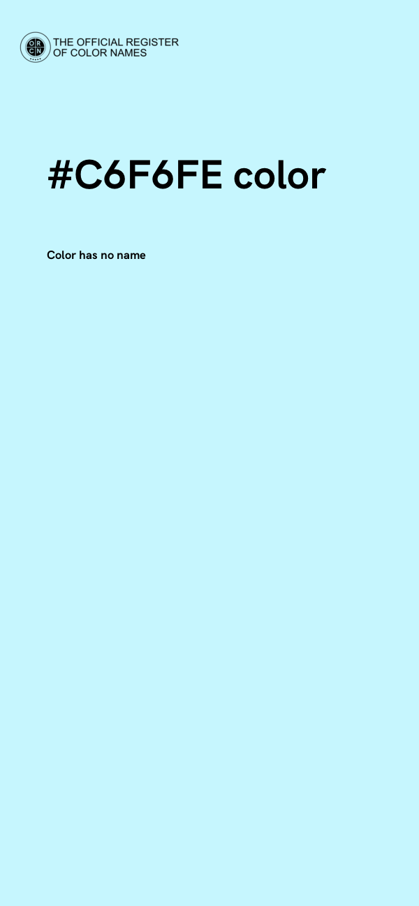 #C6F6FE color image