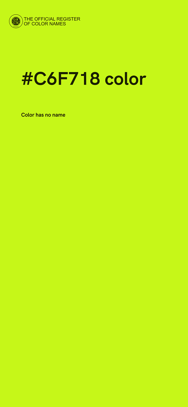 #C6F718 color image