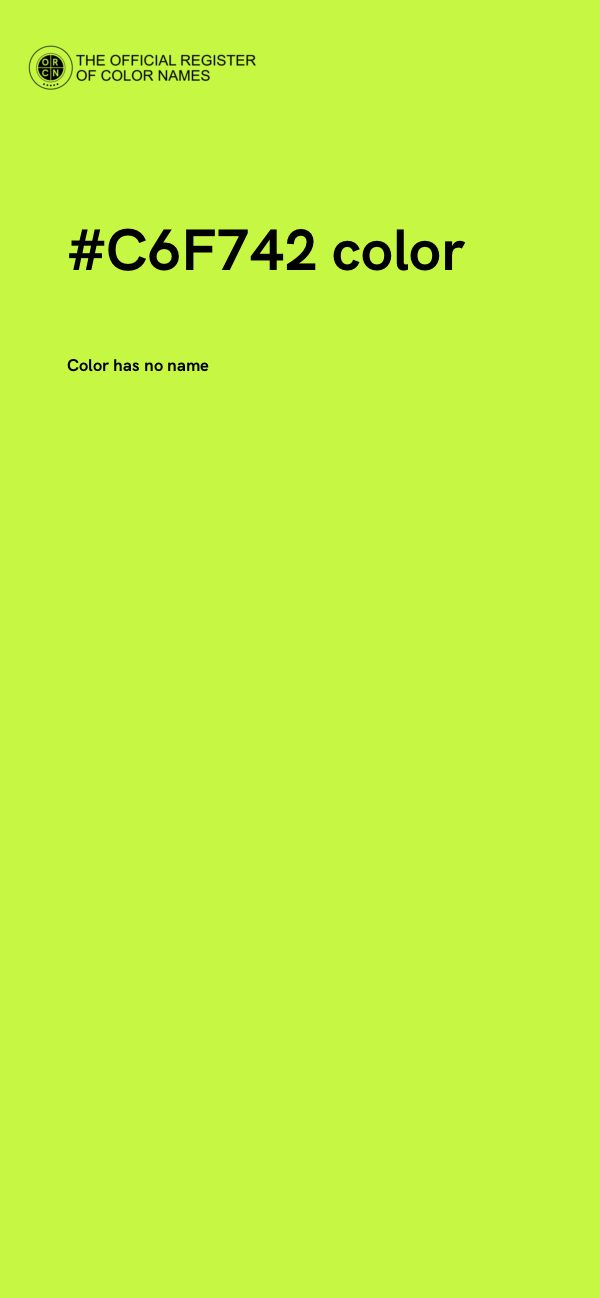 #C6F742 color image
