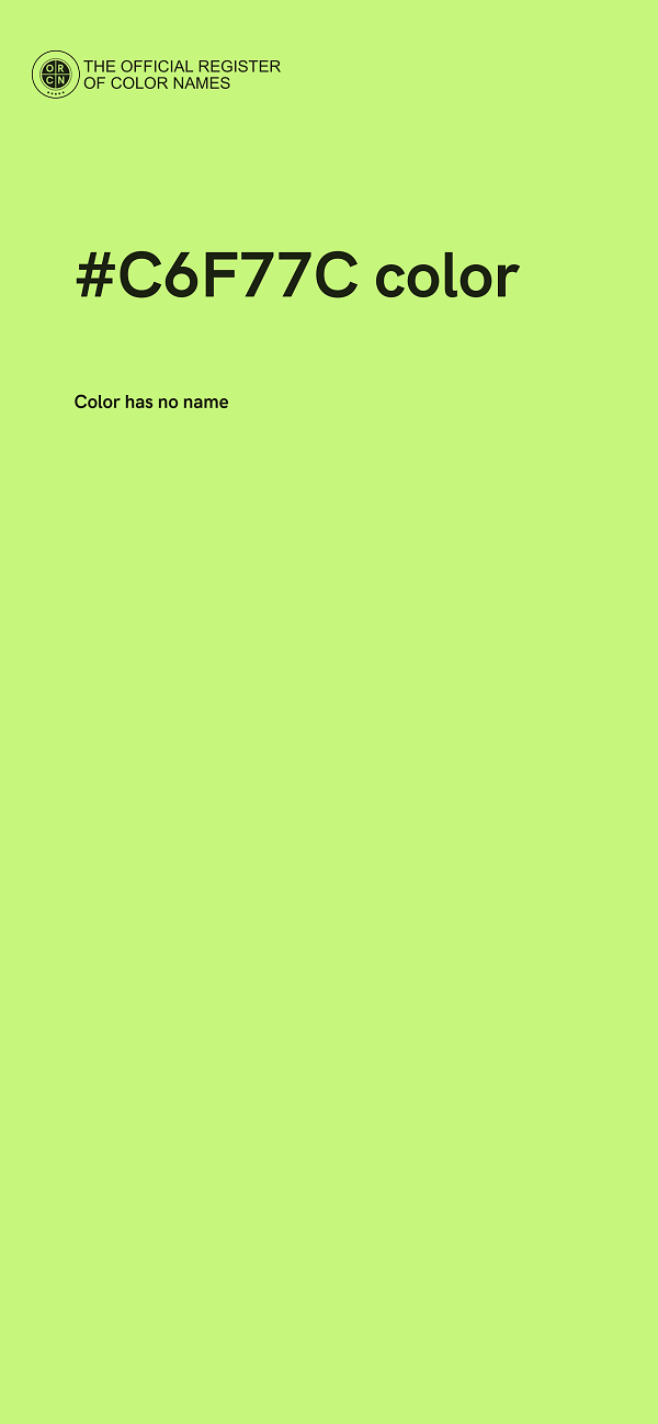 #C6F77C color image