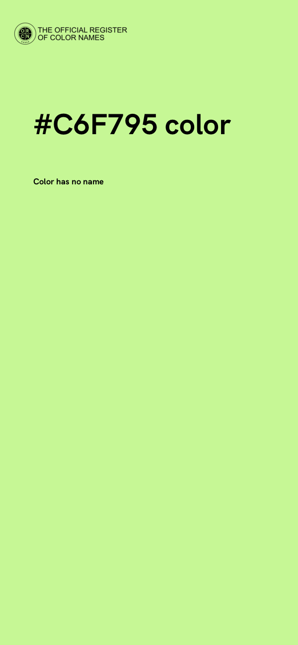 #C6F795 color image