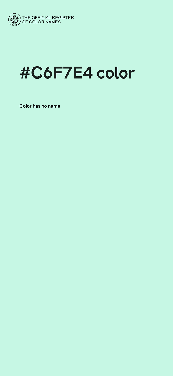 #C6F7E4 color image