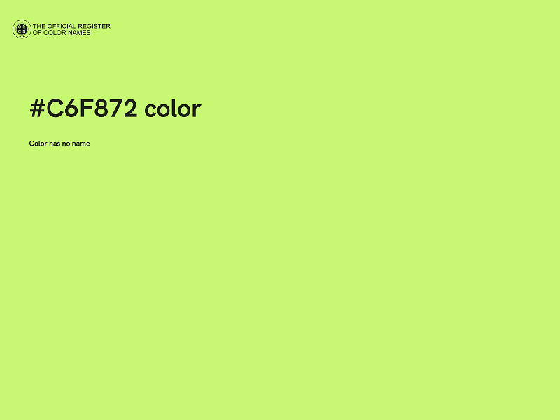 #C6F872 color image