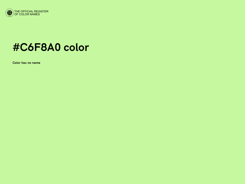 #C6F8A0 color image