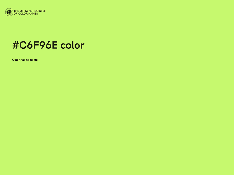 #C6F96E color image