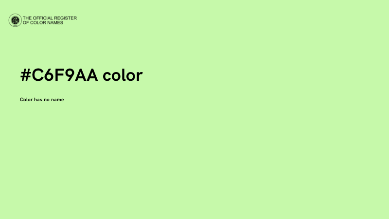 #C6F9AA color image