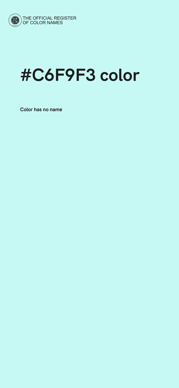 #C6F9F3 color image