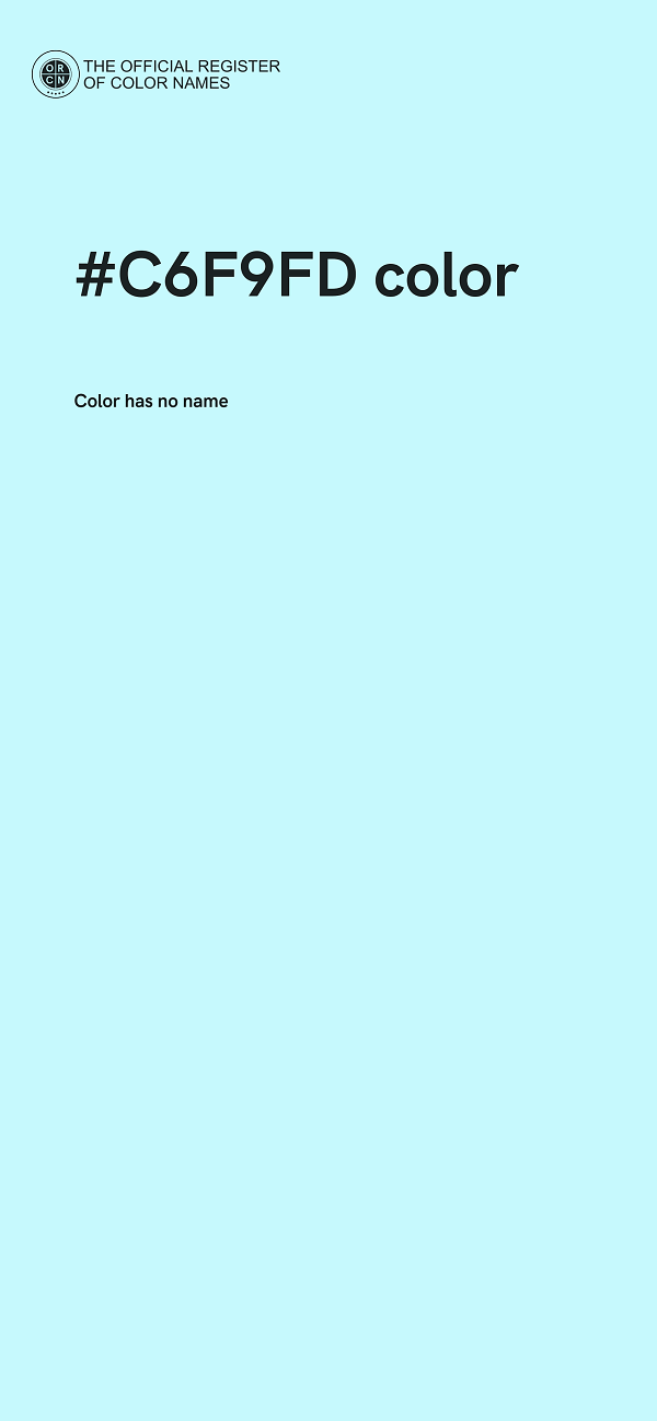 #C6F9FD color image