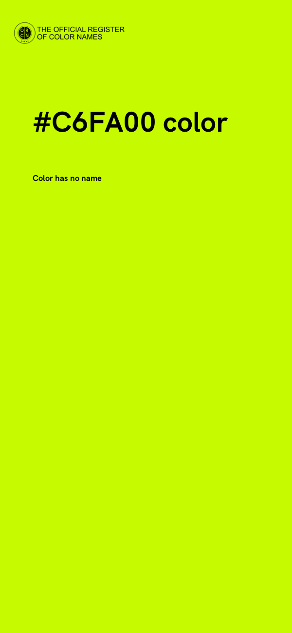 #C6FA00 color image