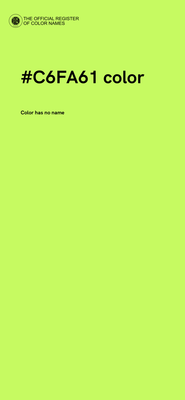 #C6FA61 color image