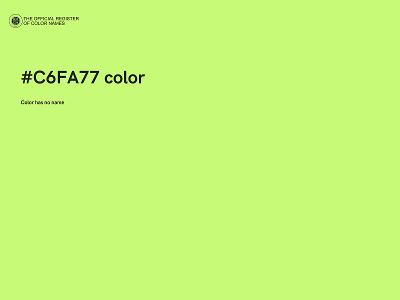 #C6FA77 color image