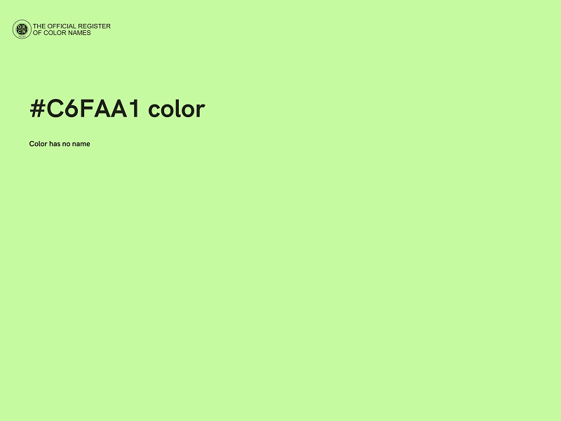 #C6FAA1 color image