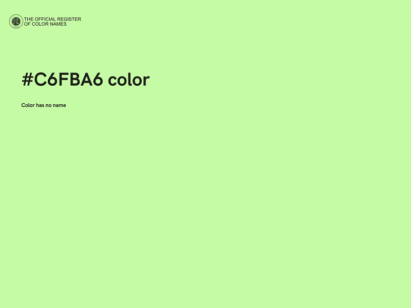 #C6FBA6 color image