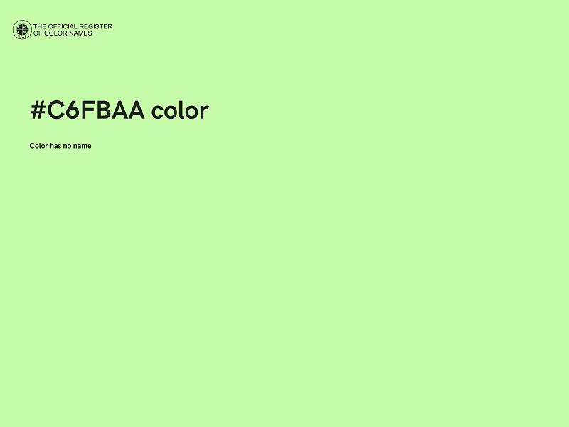 #C6FBAA color image