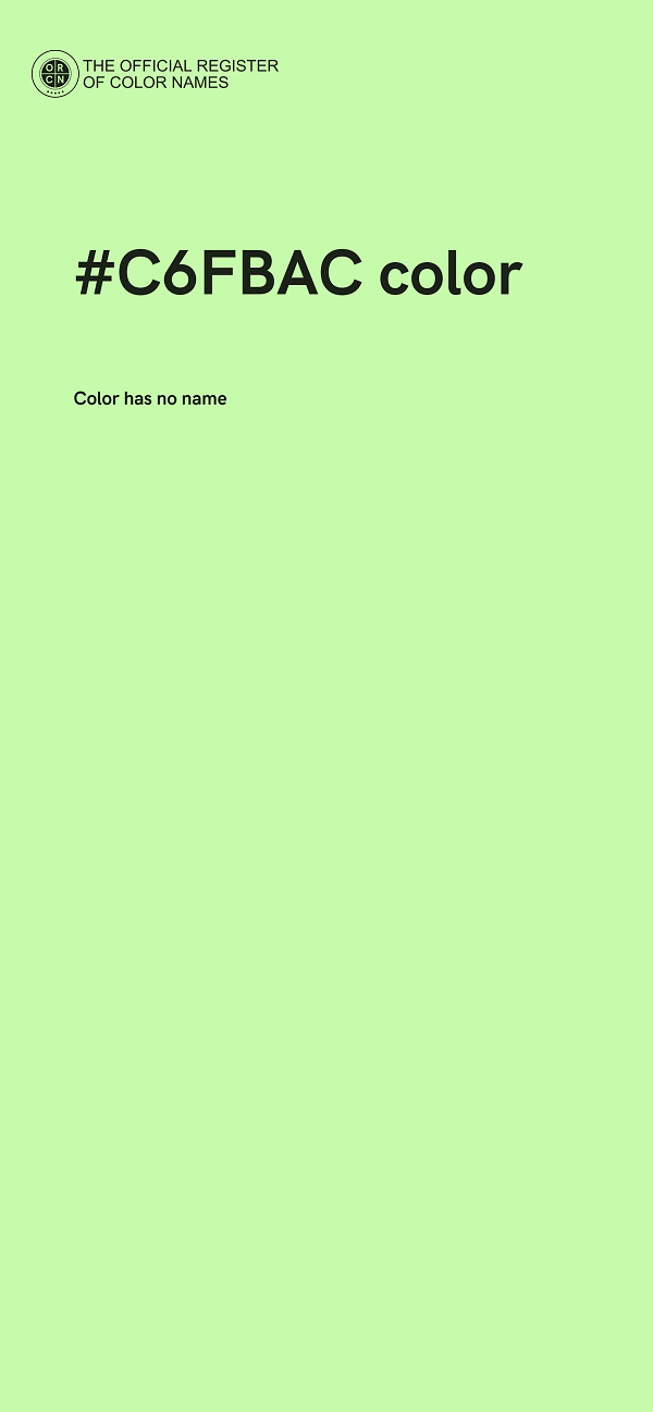 #C6FBAC color image