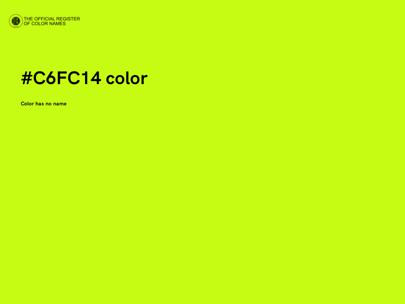 #C6FC14 color image