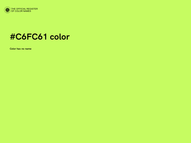 #C6FC61 color image