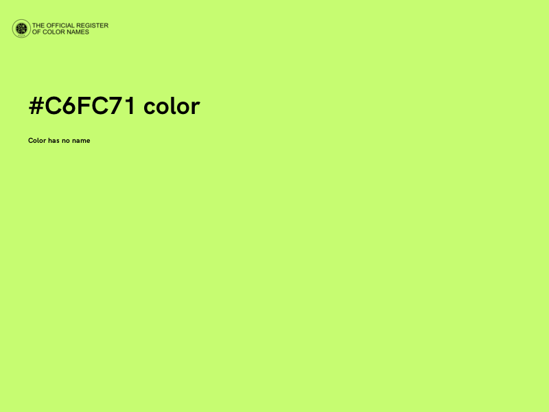 #C6FC71 color image